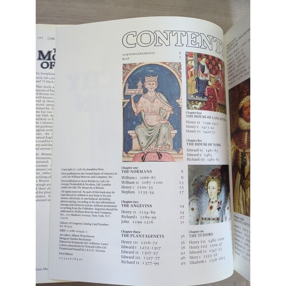 The Monarchy of Britain by Josephine Ross Hardcover 1982 First Edition 1st Print - Picture 5 of 6